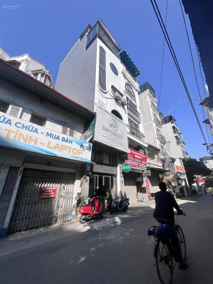 Bán nhà mặt phố hoàng ngân  trung hoà, 47m2 x 7t. mt 4m. 26 tỷ, kinh doanh, thang máy.