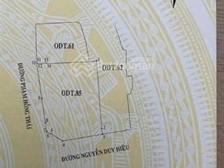 Chính chủ cần bán đất 2 mặt tiền, ngay ngã t Nguyễn Duy Hiệu & Phạm Hồng Thái