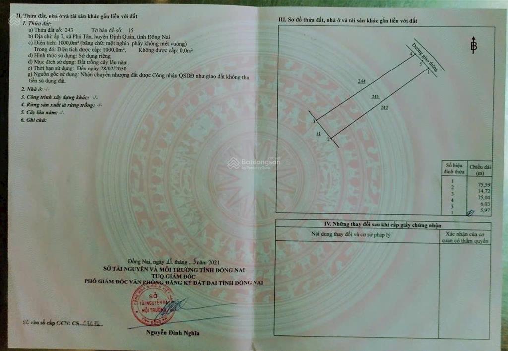 Hạ giá cần bán gấp lô đất định quán đường betong