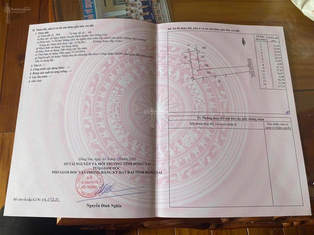 Cần cắt lỗ bán gấp lô đất vườn định quán
