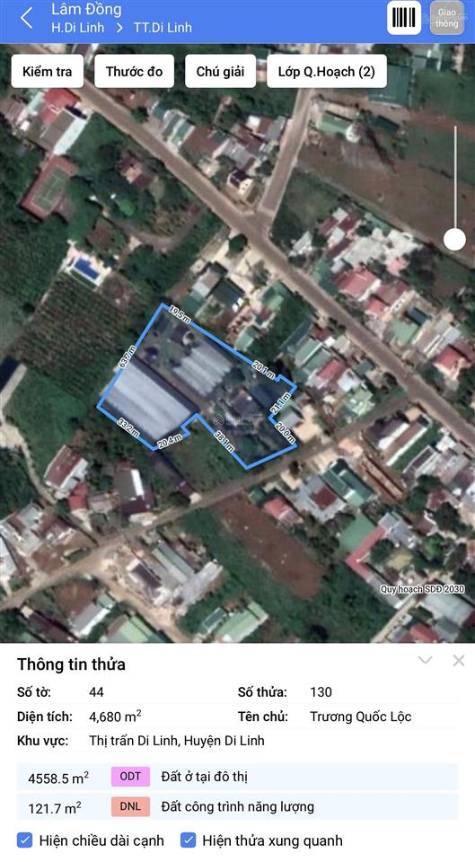 Cần bán lô đất lớn đường lê văn tám, tại trung tâm thị trấn di linh