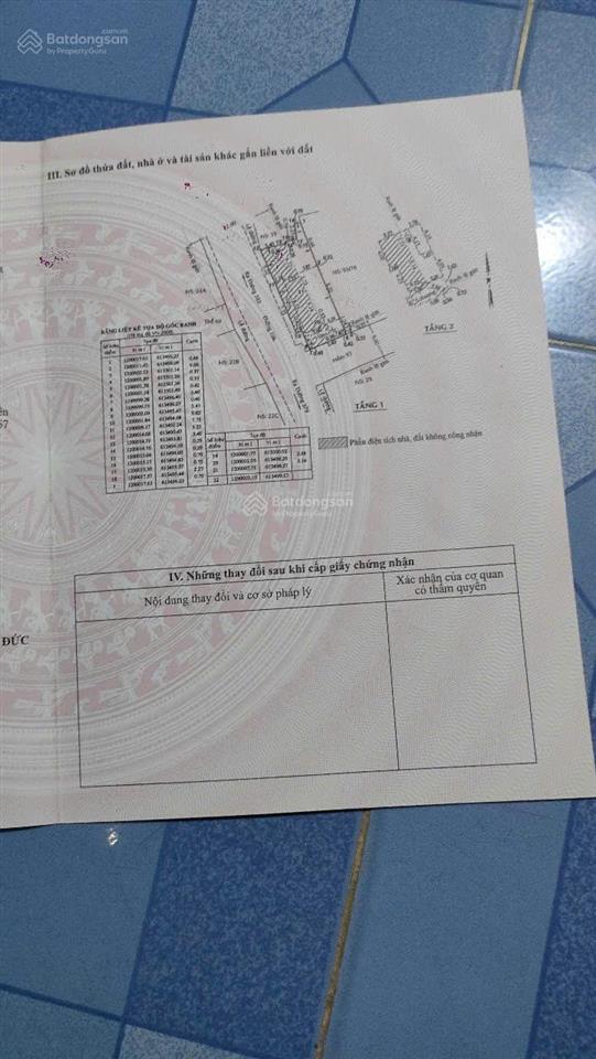 Nhà 1t  1l 109m² (5.3mx20m) đường số 106, p. tăng nhơn phú a, q9  chỉ 5ty3