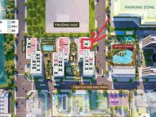 Cho thuê shophouse tại the canopy residences, 56.3m2, mặt sảnh toà tc3