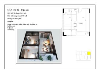 Nhượng lại căn góc 2pn tầng đẹp chung cư huy hùng mặt đường 32 gần lotte.  0837 323 ***