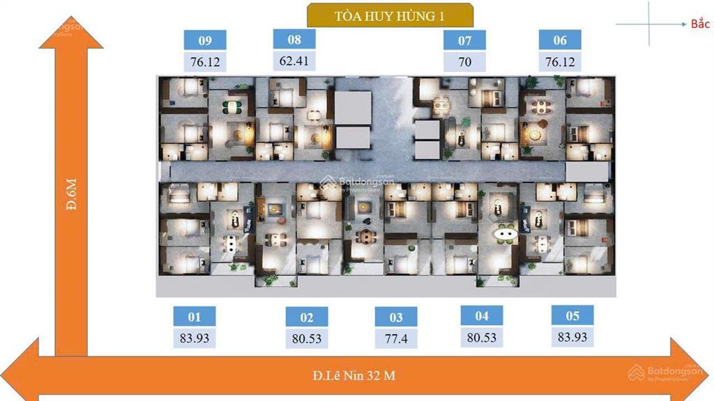 Bán căn hộ chung cư huy hùng mặt đường lê nin,đã vào ở. 0837 323 ***