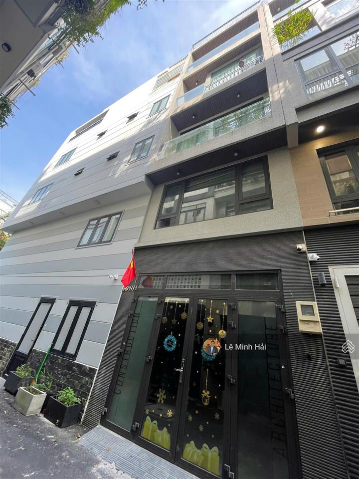 Khu sang  hẻm xe hơi hồ biểu chánh, p11, phú nhuận  kc 6 tầng (4 x 14m)  tặng nội thất, 15,8 tỷ