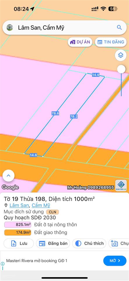 1000m2 mặt tiền nhựa tại lâm san, dân cư đông đúc, quy hoạch đất ở giá chỉ 1 tỉ 1