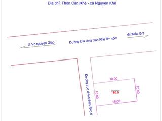 Làm việc chính chủ 180m2 tại trục giữa làng cách một nhà ra bìa cán khê, đông anh, hà nội