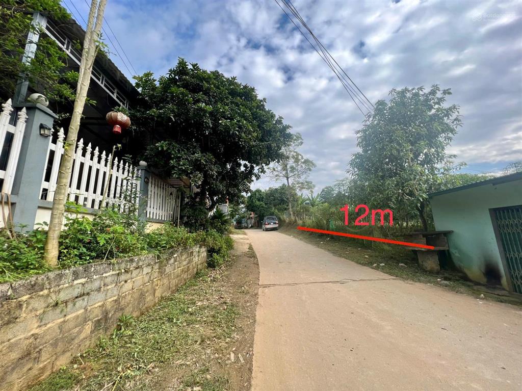 Bán đất mặt đường liên xã 12m có thể kinh doanh, gần trường học giá đầu tư tại cao phong hòa bình