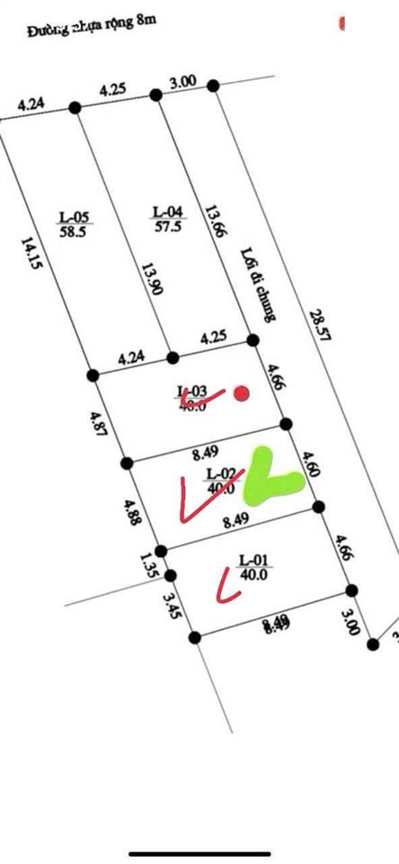 Chính chủ cần tiền bán lô đất 40m2 tại trung châu, đan phượng, mặt tiền 4,66m, đường oto tránh