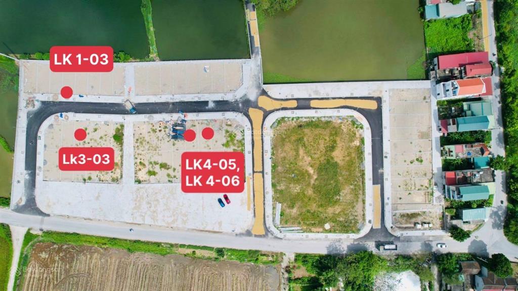 Chính chủ bán 2 lô liền nhau lk4 05,06 giá 10,4 tr/m2 mặt tiền tận 12m dài 14m giá quá rẻ