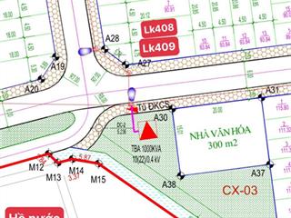 E nhàn bán cả cặp lô góc lk408, lk409 đất đấu giá âu thuyền phú xuyên