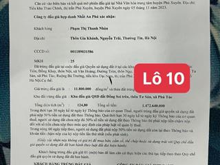 E nhàn chính chủ ra hàng l10 đất đấu giá phú túc phú xuyên