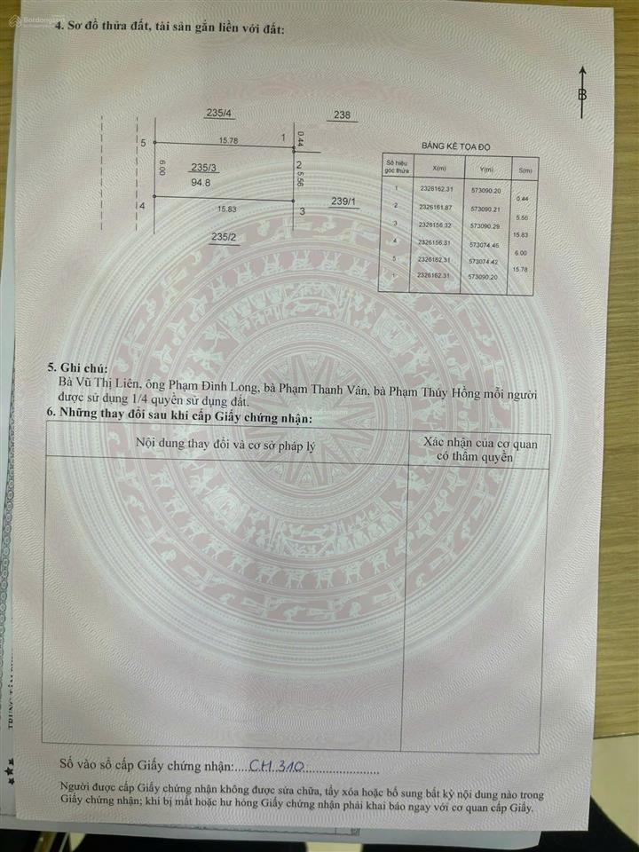 Bán lô đất 94,8m² siêu đẹp, đã có sẵn nhà cấp 4 mới xây, oto đỗ cửa tại lại yên, hoài đức