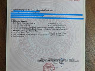 Bán nhà riêng 2 mặt hẻm tại 102/17/23 tô hiến thành, q10, hcm, giá cực chất 6,3 tỷ tl, 49,3m2 đất