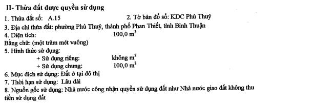 Bán lô đất mặt tiền đường lê quý đôn phường phú thuỷ tỉnh lâm đồng (mới)