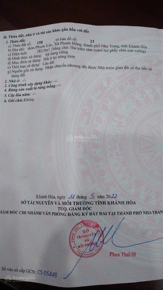 Mặt tiền đồng bò ngay ub xã phước đồng tp nha trang  23 triệu/m2