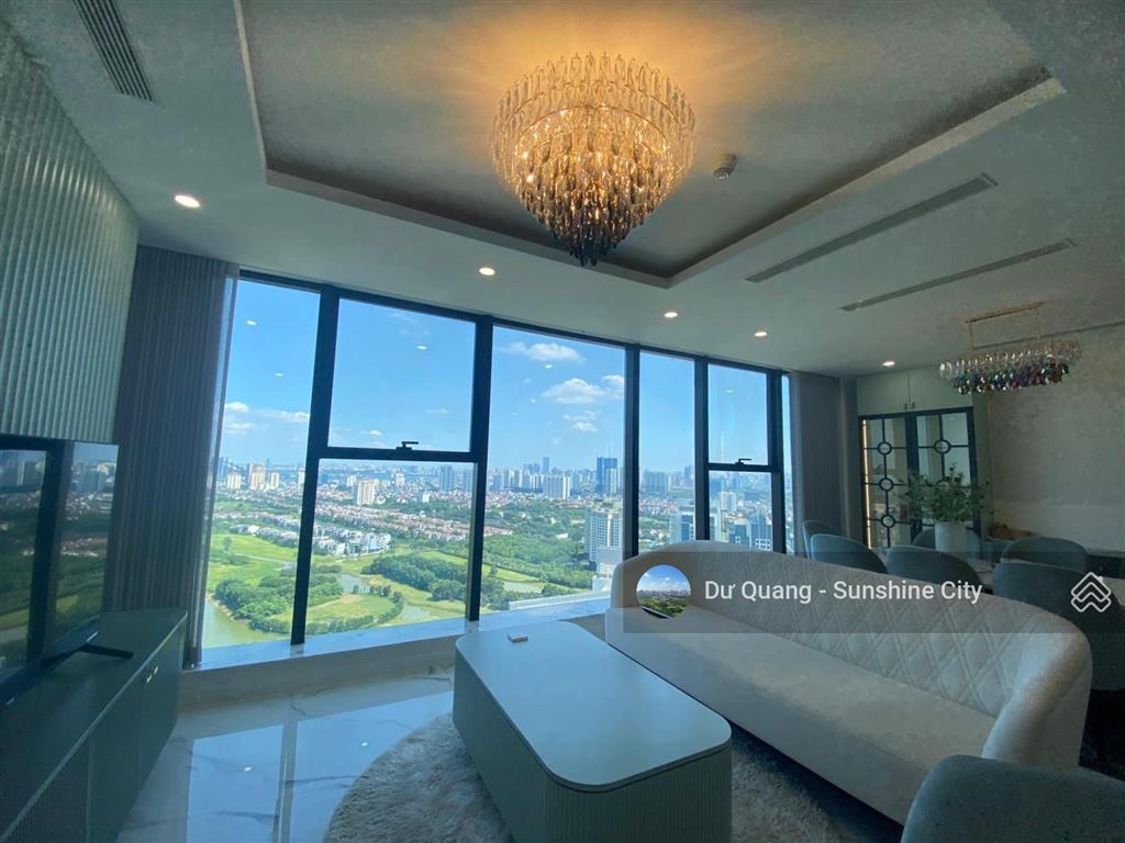 Bán duplex căn 4 ngủ  160m2  sunshine city  view sông + thành phố  giá 16,9 tỷ (full đồ)