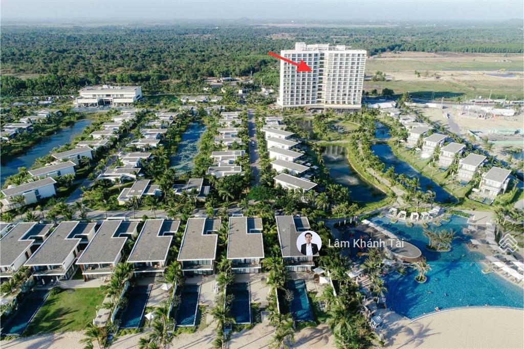 Bán cắt lỗ 300tr căn hộ melia hamptons hồ tràm 1pn hơn 47,63m2 full nội thất tầng 8 view biển