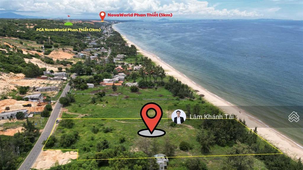 Bán 5937m2 đất mặt tiền biển lạc long quân cách sân golf pga 2km. có 1350m2 thổ cư