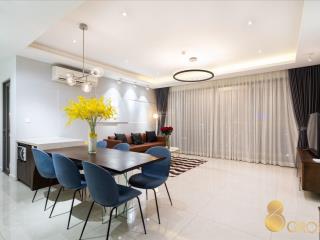 Nhà đẹp! 3 pn tresor full nt  110m2  view bến vân đồn, tầng cao  đang trống xem nhà ngay