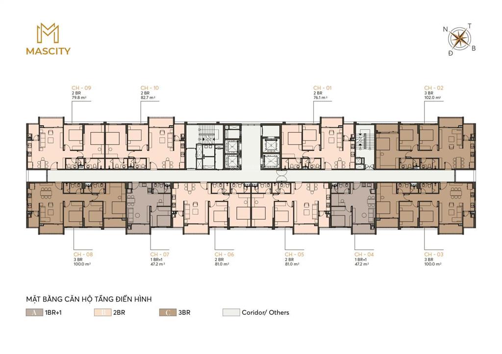 Căn 3pn mascity trung tâm tp bắc giang 100m2 giá mềm nhất 4,267 tỷ 0966 228 ***
