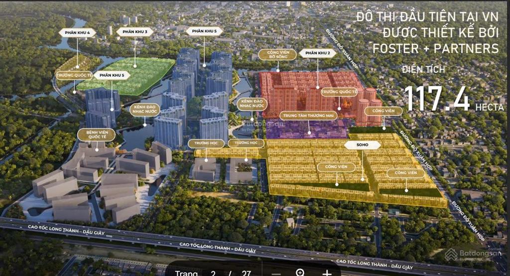 Hot bán căn góc nhà phố soho 2 mặt tiền đỗ xuân hợp khu đô thị the global city giá 92 tỷ