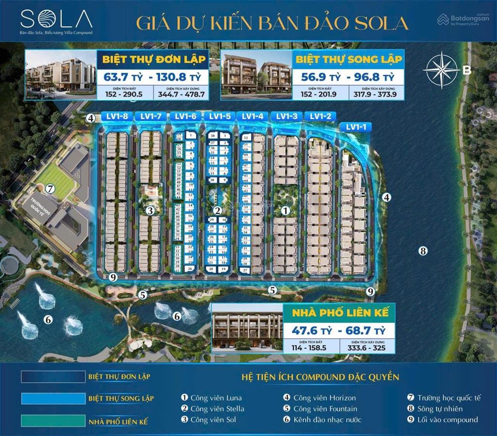 Hot biệt thự 3 mặt view sông trung tâm quận 2, vị trí đắc địa, kết nối thuận tiện, đẳng cấp sở hữu