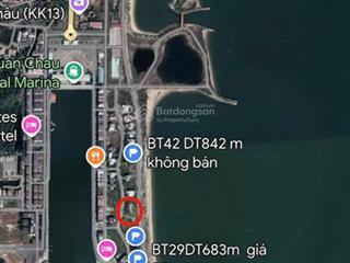 Bán đất biệt thự biển tuần châu ngay cạnh bãi tắm