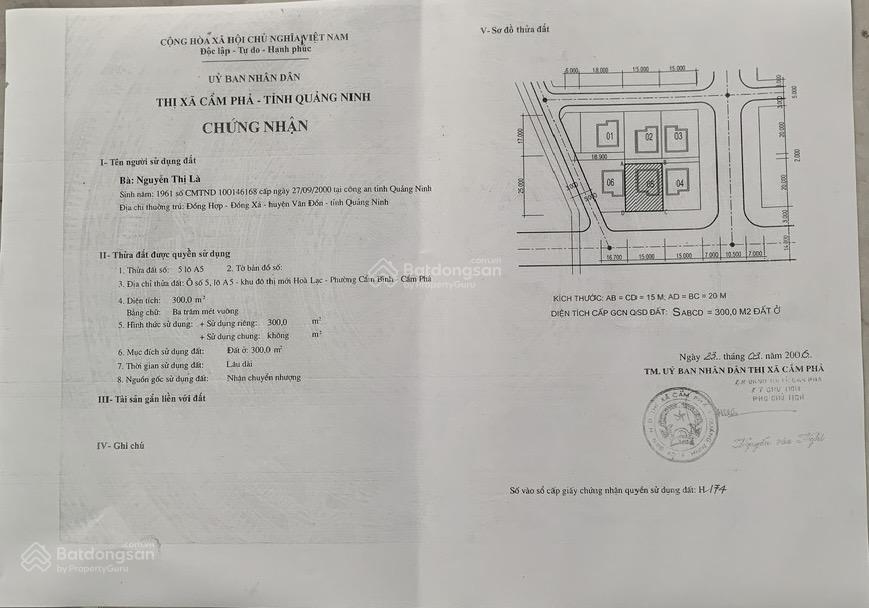 Bán đất biệt thự cẩm bình , cẩm phả quảng ninh