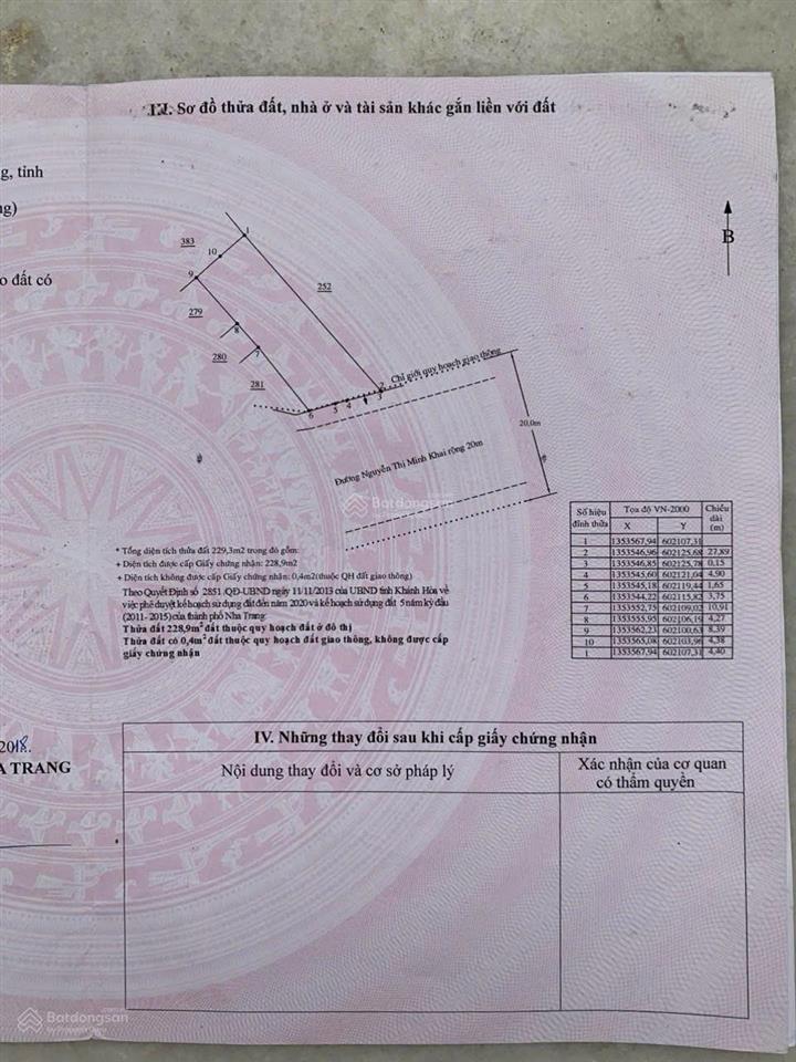 Nhà mặt tiền nguyễn thị minh khai nha trang khánh hoà