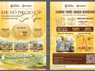 Chỉ 960tr nhận ngay nhà phố liền kề 90m2, 3 lầu vào ở hoặc kinh doanh ngay dự án t&t city millennia