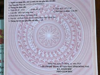 Bán sỉ 10 lô đất bình minh, trảng bom, đồng nai, chỉ 1 tỷ 150 triệu/lô