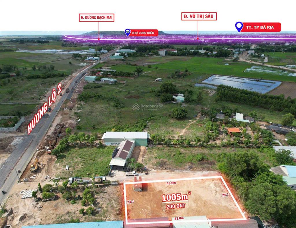 Cần bán lô đất diện tích lớn có sẵn thổ cư phù hợp đầu tư phân lô tách thửa