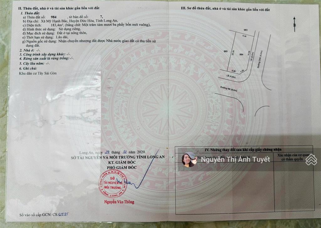 Lô góc 2 mt siêu rẻ 9.38 x 20 sổ sẵn  hướng đông nam . giá chính chủ 2.35 tỷ