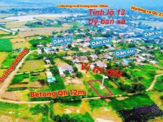 Chính chủ bán đất tại ea trul, đắk lắk đường bê tông qh 12m