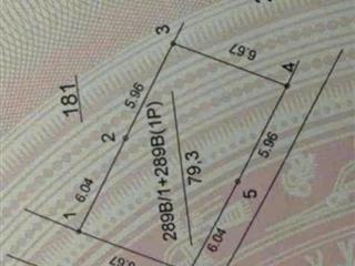 Cần bán lô đất ở thổ cư 79,3m2 tại cát thuế, vân côn, hoài đức