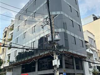 Tòa nhà góc 2mt nguyễn minh hoàng, k300. dt 8,5x20m. 1 hầm 6 tầng. pccc. giá 90tr/tháng