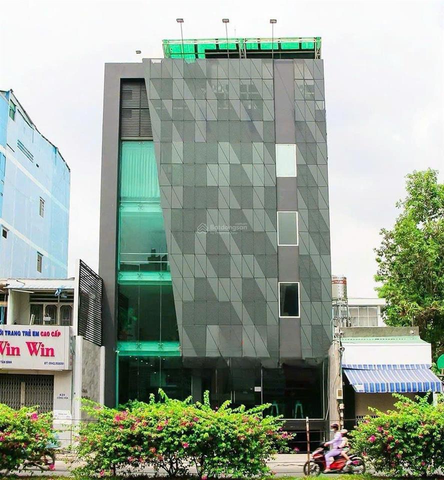 Cho thuê nguyên tòa mt đường cộng hòa, phường 13. dt 11x25m. hầm, trệt, 5 lầu. thiết kế rộng rãi