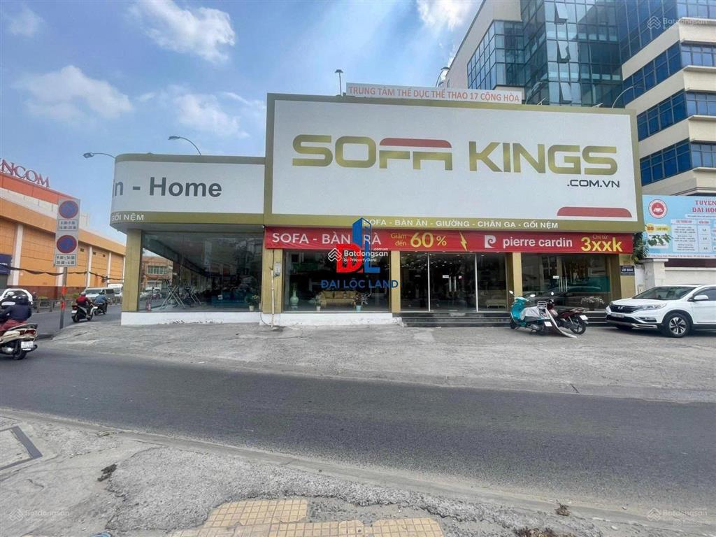 Cho thuê căn góc 2 mt cộng hòa, phường 4. dt 20x45m. 1 trệt  1 lầu trống suốt. vị trí thương hiệu