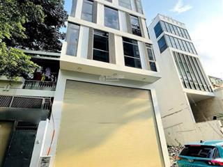 Tòa nhà cho thuê hẻm 8m đường hoàng diệu, phường 10. dt 7x20m. hầm  6 tầng. pccc, sàn suốt