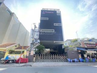 Tòa nhà cho thuê đường hoàng việt, phường 4. dt 14x23m. hầm  7 tầng. pccc đủ, sàn trống suốt