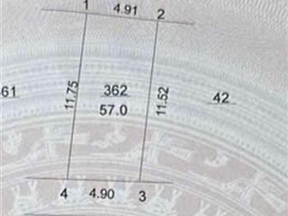 Bán đất xuân phương  từ liêm ô tô 7 chỗ, gần cđ fpt, đầu tư, xây ở, dt 57 m, mt 5 m, giá 190tr/m