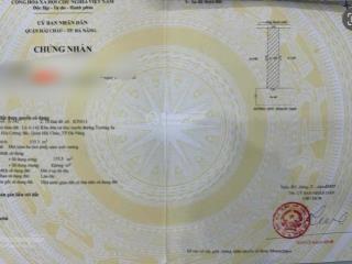 Bán lô đất mặt tiền 30/4hoà cường bắchải châuđà nẵng 0905 890 ***