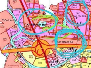 Chính chủ bán đất đấu giá hoàng xá , xã khánh hà, thường tín 105m2  lô góc 2 mặt đường