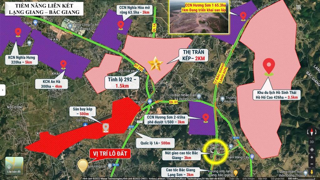 Chỉ nhỉnh 600tr sở hữu ngay lô đất 135m2 ô tô quay đầu tại hương lạc, lạng giang, bắc giang