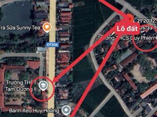 Chính chủ bán gấp lô đất hiếm Kim Long, Tam Dương sát trường THCS Duy Phiên 173,2m mt5,05m 1tỷ150tr 0988296228