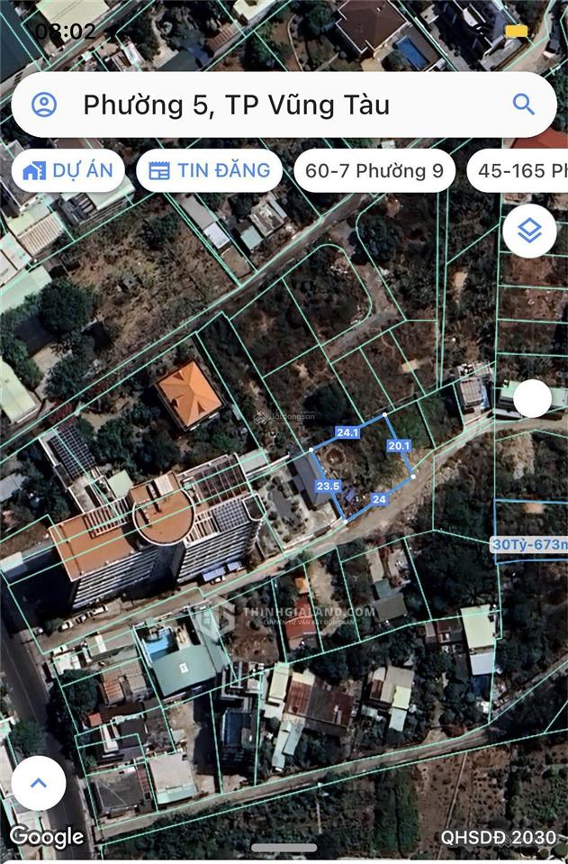 Bán lô đất trần phú, phường 5 (dt 520m2) + sát biển + xd 4 tầng + giá chỉ 25,3 tỷ tl