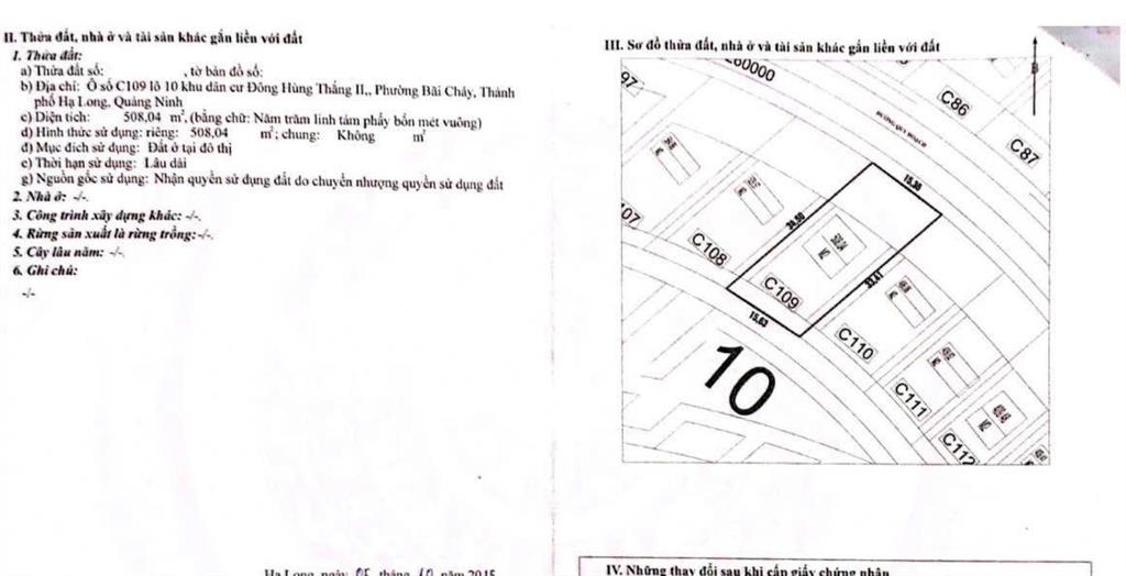 Chính chủ bán đất biệt thự gần biển giá đầu tư, cách bãi tắm 500m, gần chợ cái dăm, giá 30 tỷ, 508m