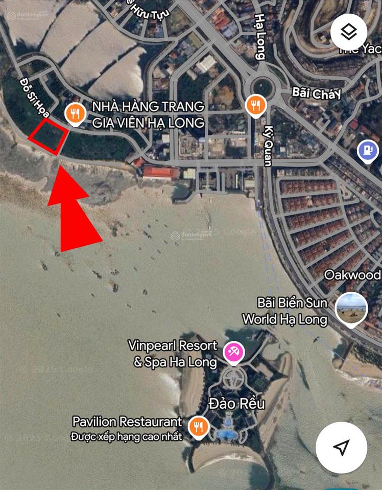 Chính chủ bán đất mặt biển víp nhất bãi cháy, có bãi tắm riêng, đối diện đảo rều, sổ đỏ lâu dài